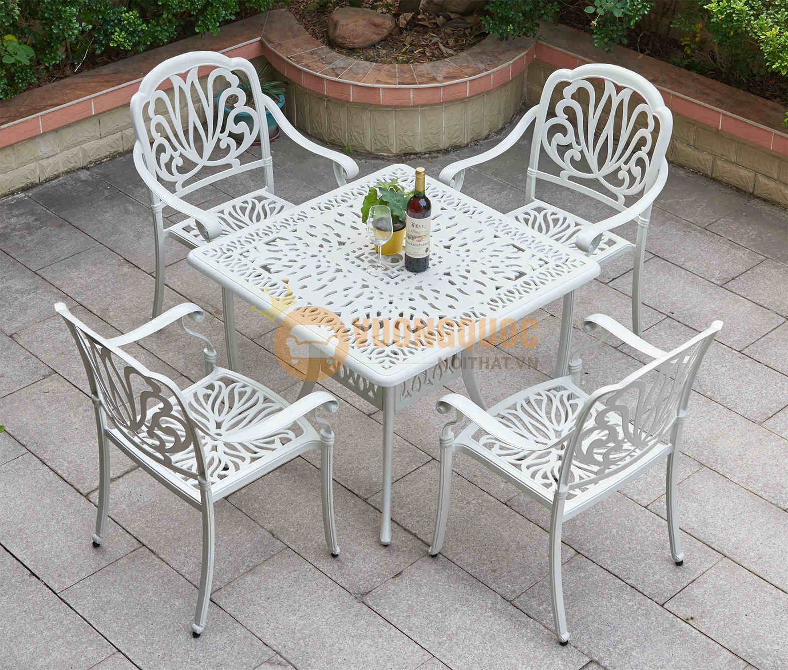 Tổng quan Bộ bàn ghế sân vườn nhập khẩu ZXM090H026
